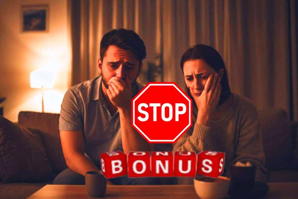 stop bonus giovani