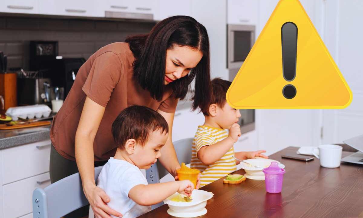 allarme alimenti per bambini